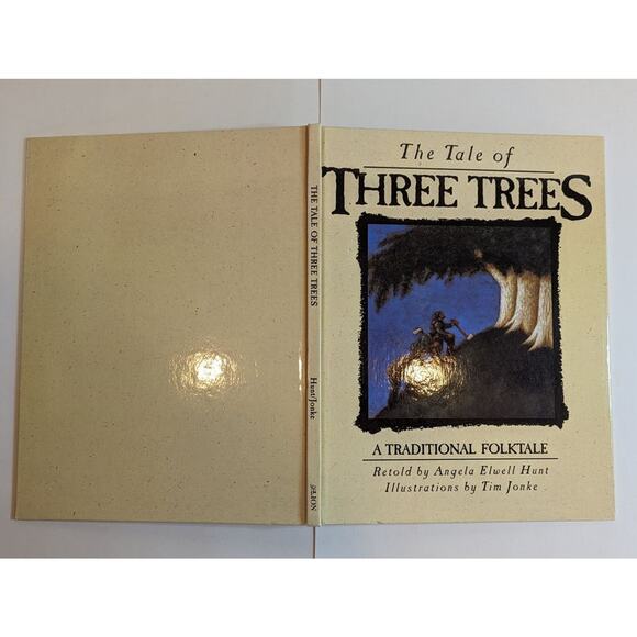 The Tale of Three Trees Angela Hunt book 1989 Children's Picture Folktale 1st ed - Picture 1 of 8
